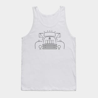 International Harvester IH R-190 classic truck black outline graphic Tank Top